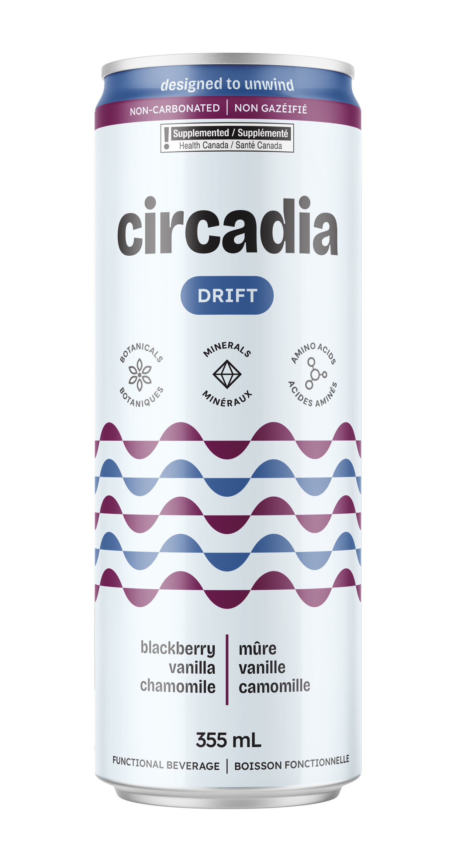 Drift — Blackberry Plum Chamomile 4-pack can